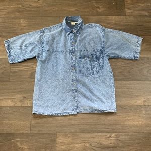 Vintage 80s Cotten button down 
.
.
